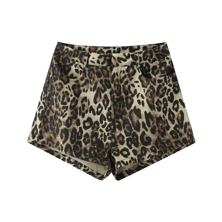 Mona™ - Short med Leopardtryck