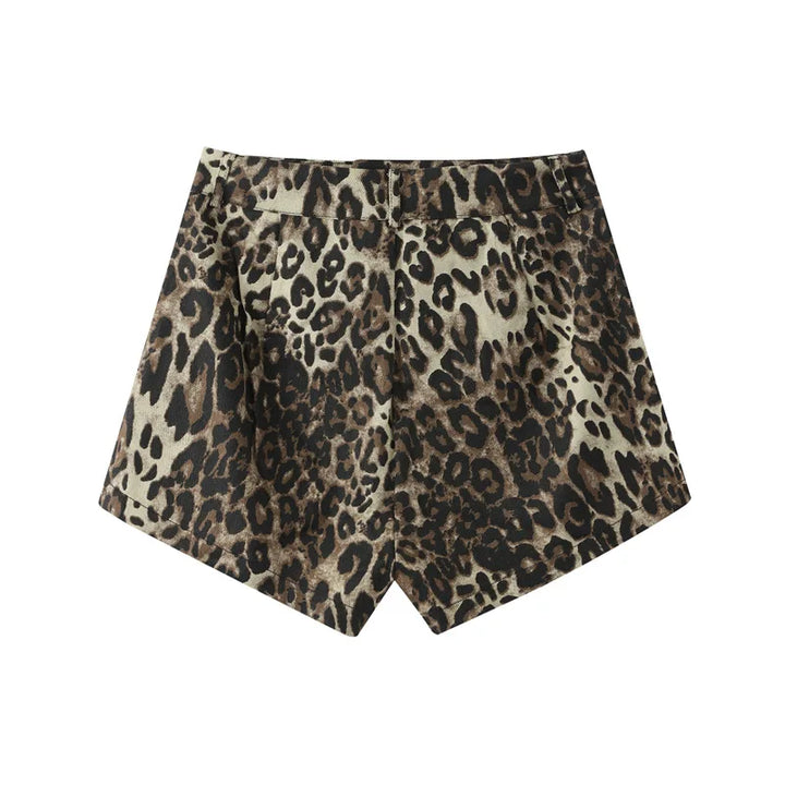 Mona™ - Short med Leopardtryck