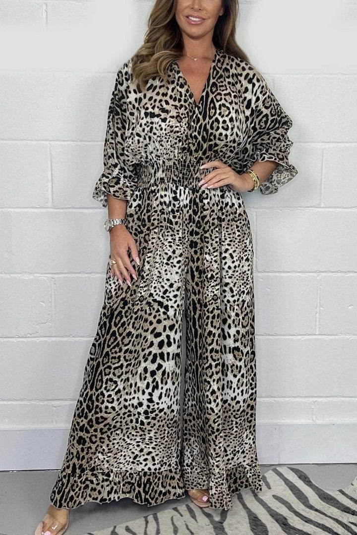 Melissa™ - Jumpsuit i Leopardmönster
