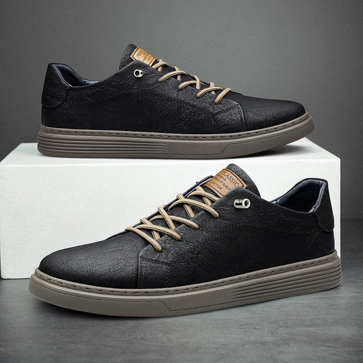Casual Sneakers i Äkta Läder för Män - Stil i Stockholm