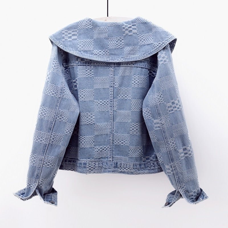Chic Jeansjacka med Krage - Stil i Stockholm