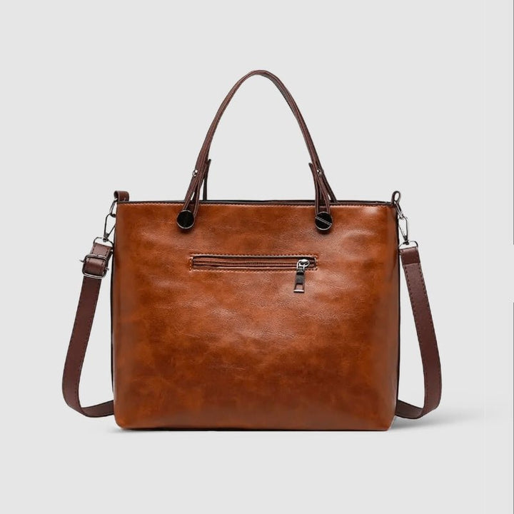 Elegant läderväska - Stil i Stockholm