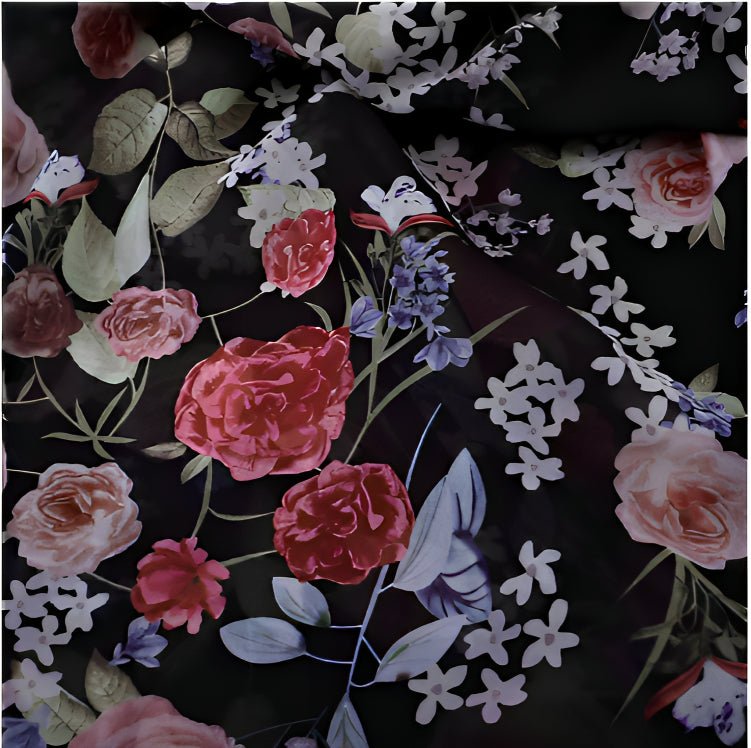 Klänning med Lyxiga Blommor - Stil i Stockholm