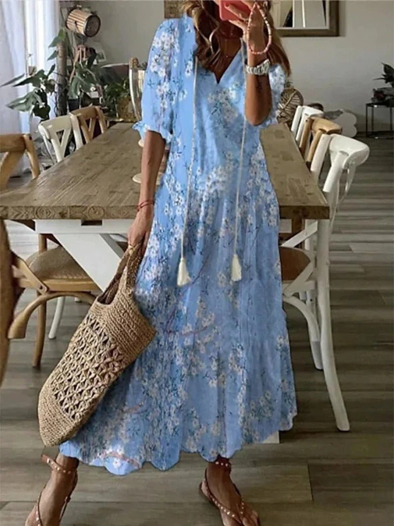 Lilly™ - Bohemisk Maxi Klänning - Stil i Stockholm