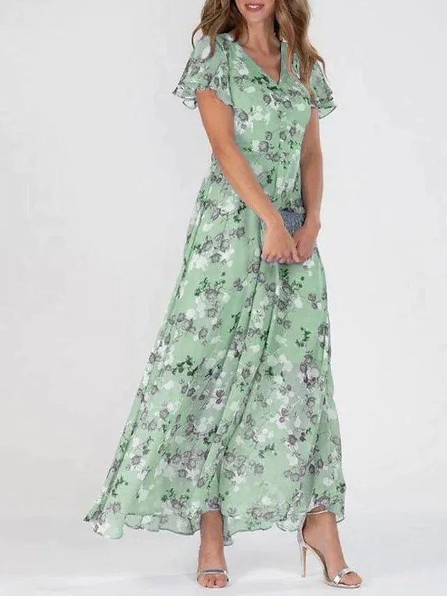 Selma™ - Sommarklänning med Blommor - Stil i Stockholm