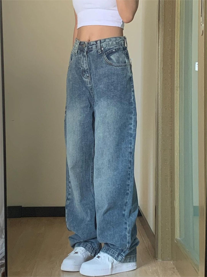 Antonia - Denimjeans med Tvättad Effekt