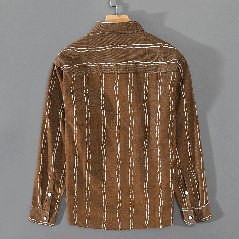 Matt™ - Vintage Randig Skjorta
