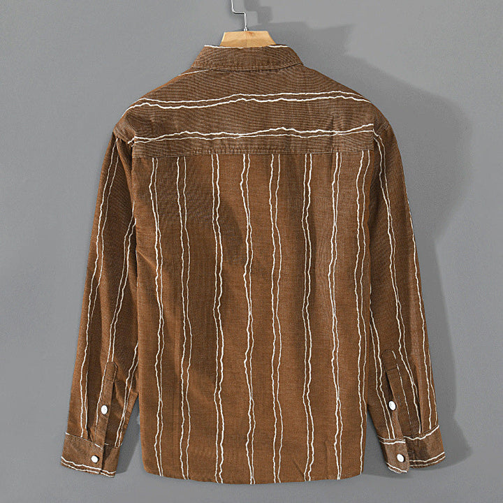 Matt™ - Vintage Randig Skjorta