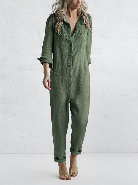 Lea™ | Langärmeliger Jumpsuit