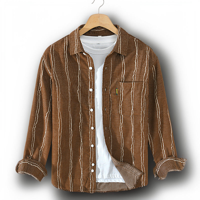 Matt™ - Vintage Randig Skjorta