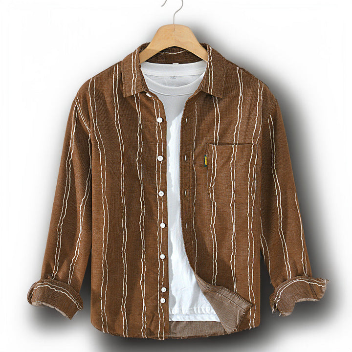 Matt™ - Vintage Randig Skjorta