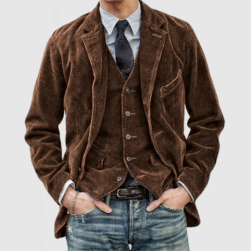 Kilian - Vintage Blazer och Väst i Corduroy