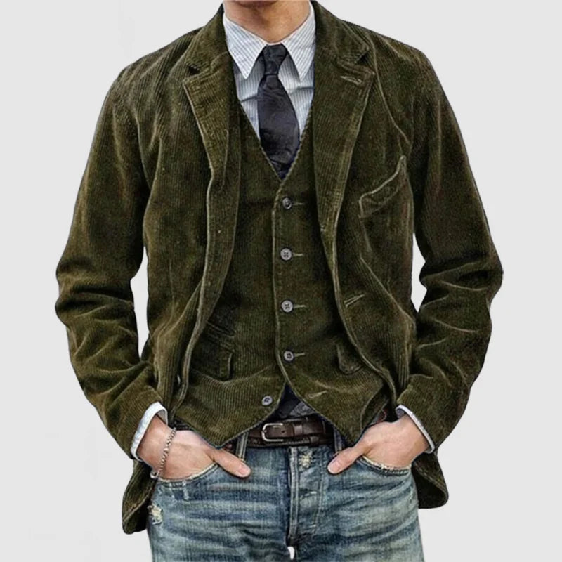 Kilian - Vintage Blazer och Väst i Corduroy
