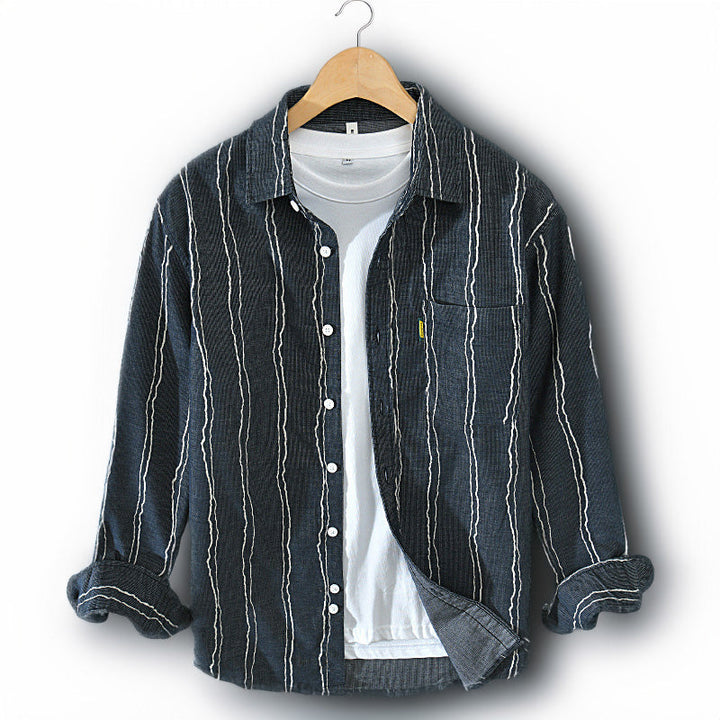 Matt™ - Vintage Randig Skjorta
