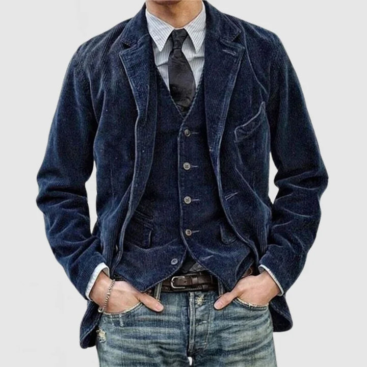 Kilian - Vintage Blazer och Väst i Corduroy