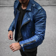 Keith - Slim Fit Lederjacke