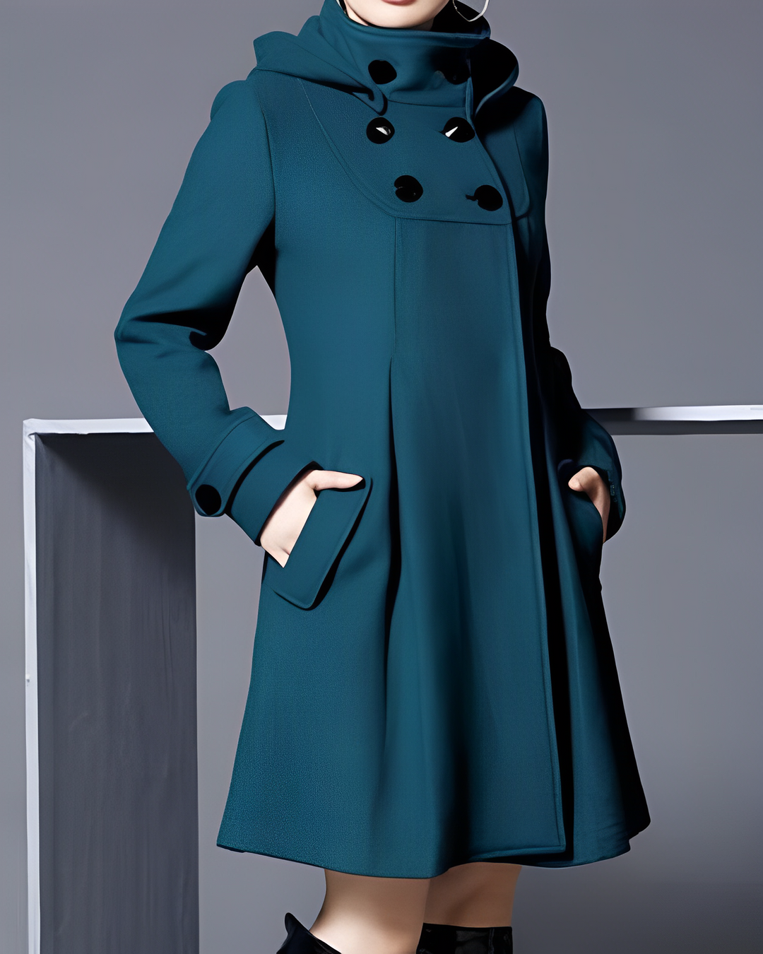 Rachel - Lyxig Mellanlång Trenchcoat