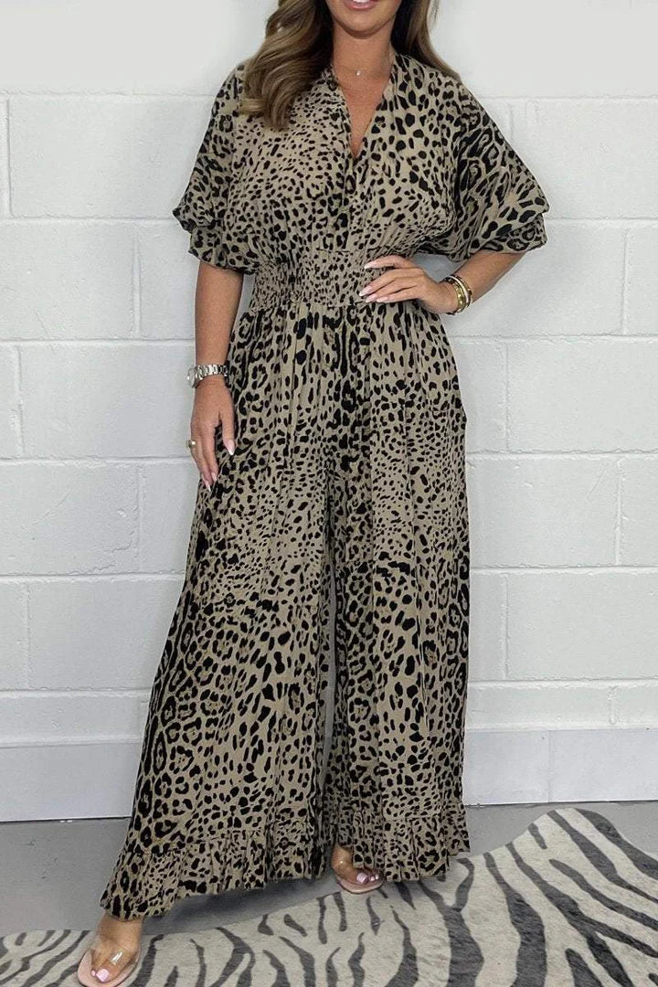 Melissa™ - Jumpsuit i Leopardmönster