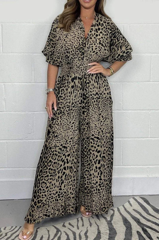 Melissa™ - Jumpsuit mit Leopardenmuster