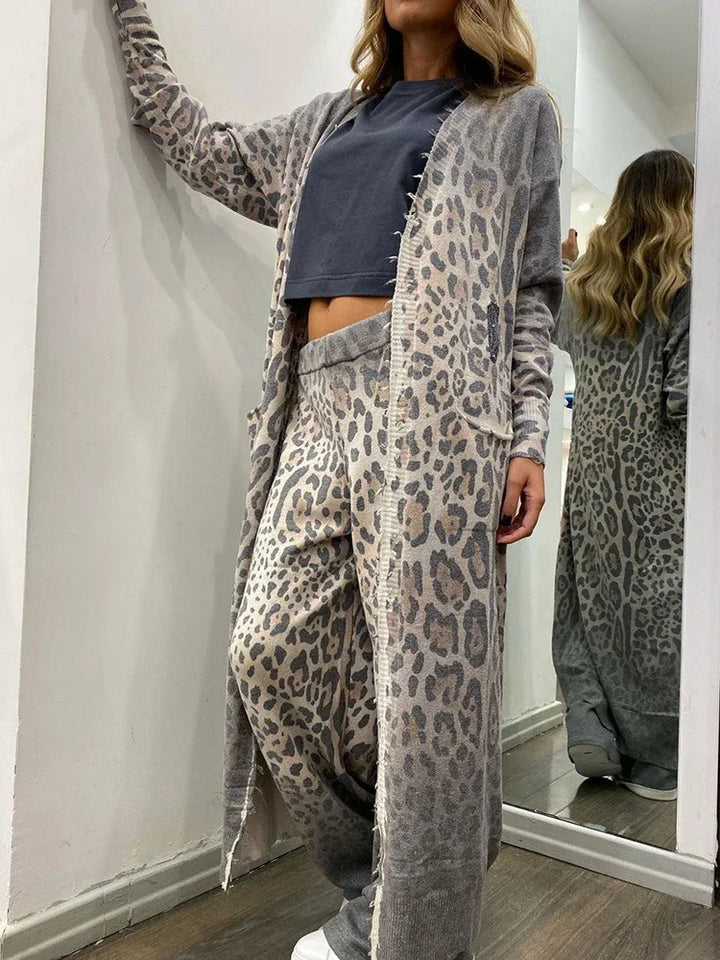 Leah™ - Set med Leopardmönster