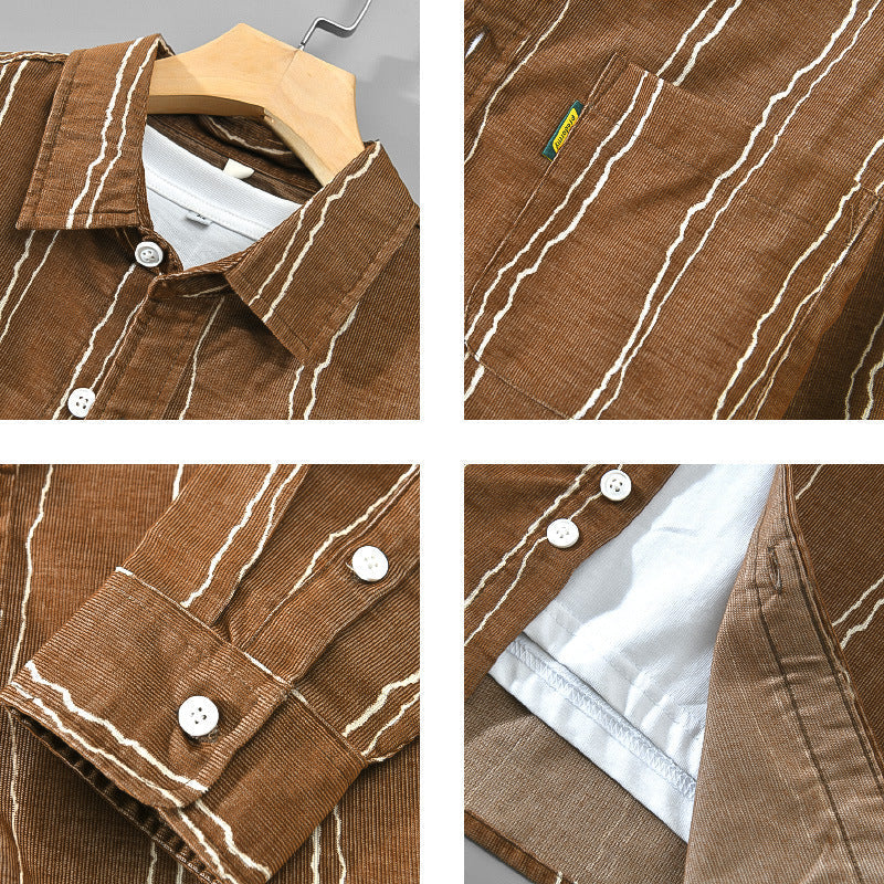 Matt™ - Vintage Randig Skjorta