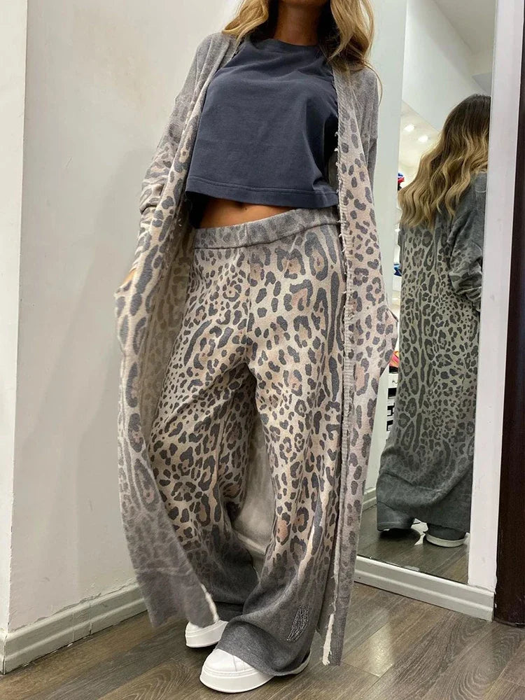 Leah™ - Set med Leopardmönster