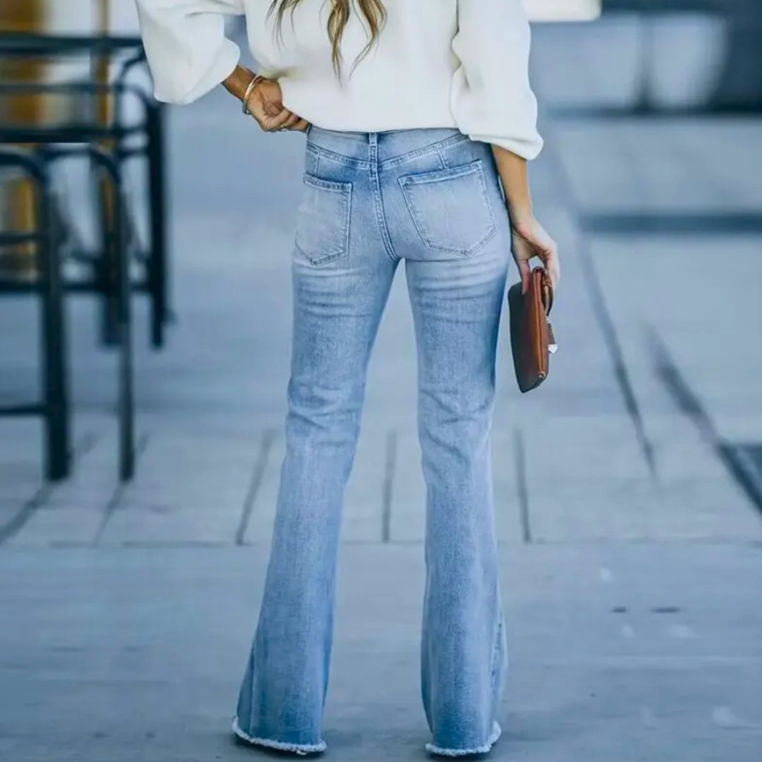 Boho Jeans med stretch - Stil i Stockholm