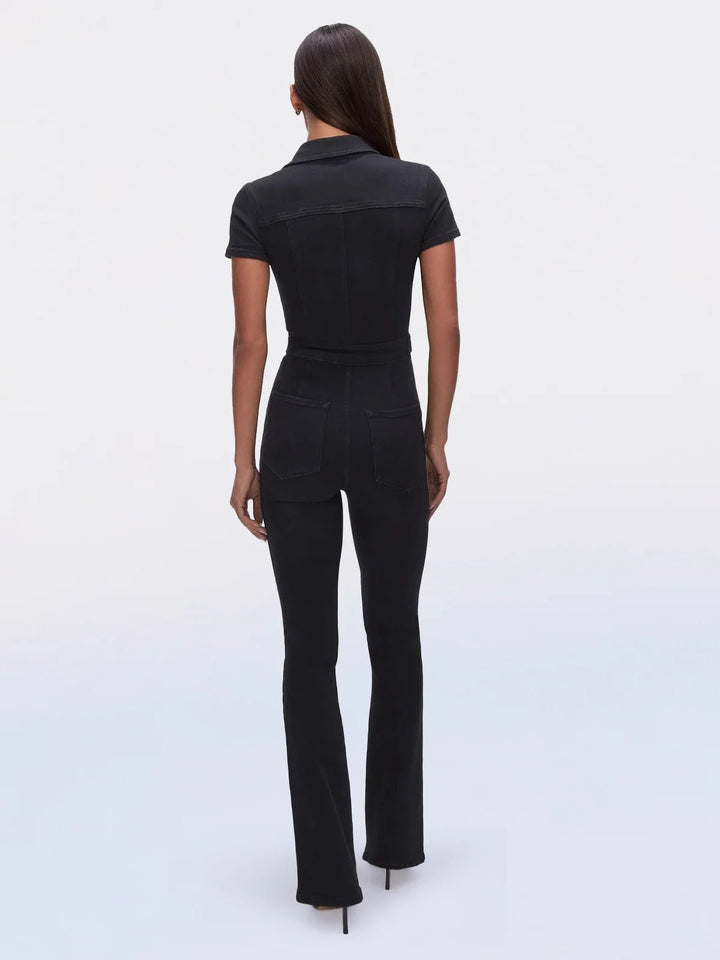 Emma™ - Smal Bootcut Denim Jumpsuit - Stil i Stockholm