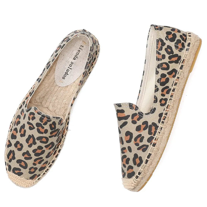 Espadriller Leopard Loafers för Kvinnor - Stil i Stockholm