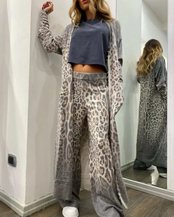 Leah™ - Set med Leopardmönster