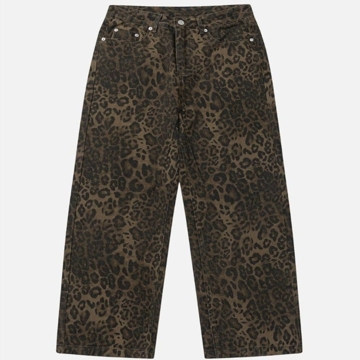 Jeans med Leopardmönster - Stil i Stockholm