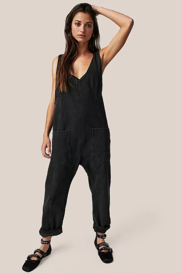 Justerbar Jumpsuit i Denim - Stil i Stockholm