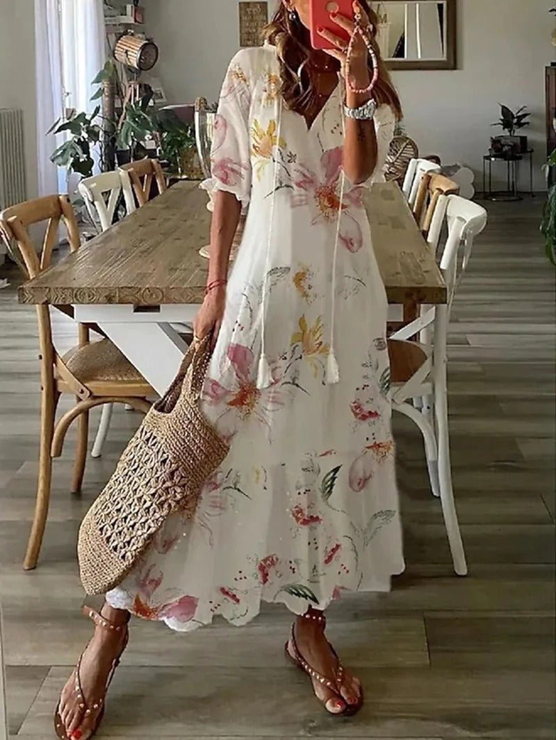 Lilly™ - Bohemisk Maxi Klänning - Stil i Stockholm