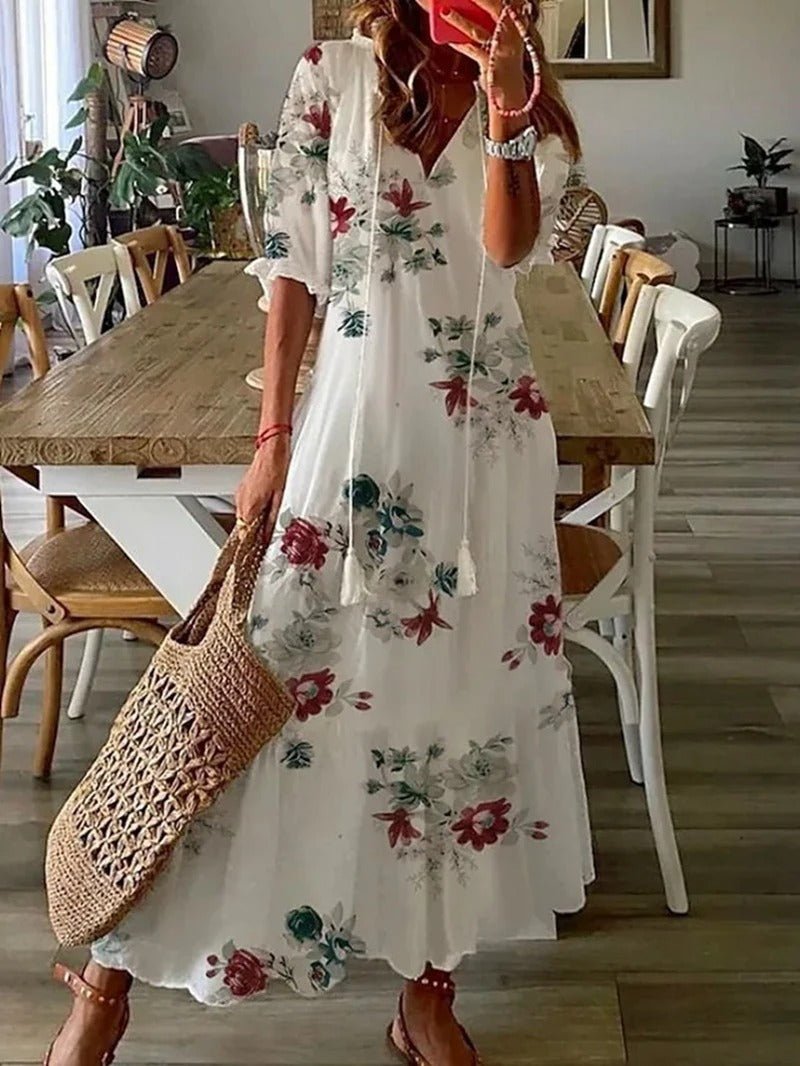 Lilly™ - Bohemisk Maxi Klänning - Stil i Stockholm