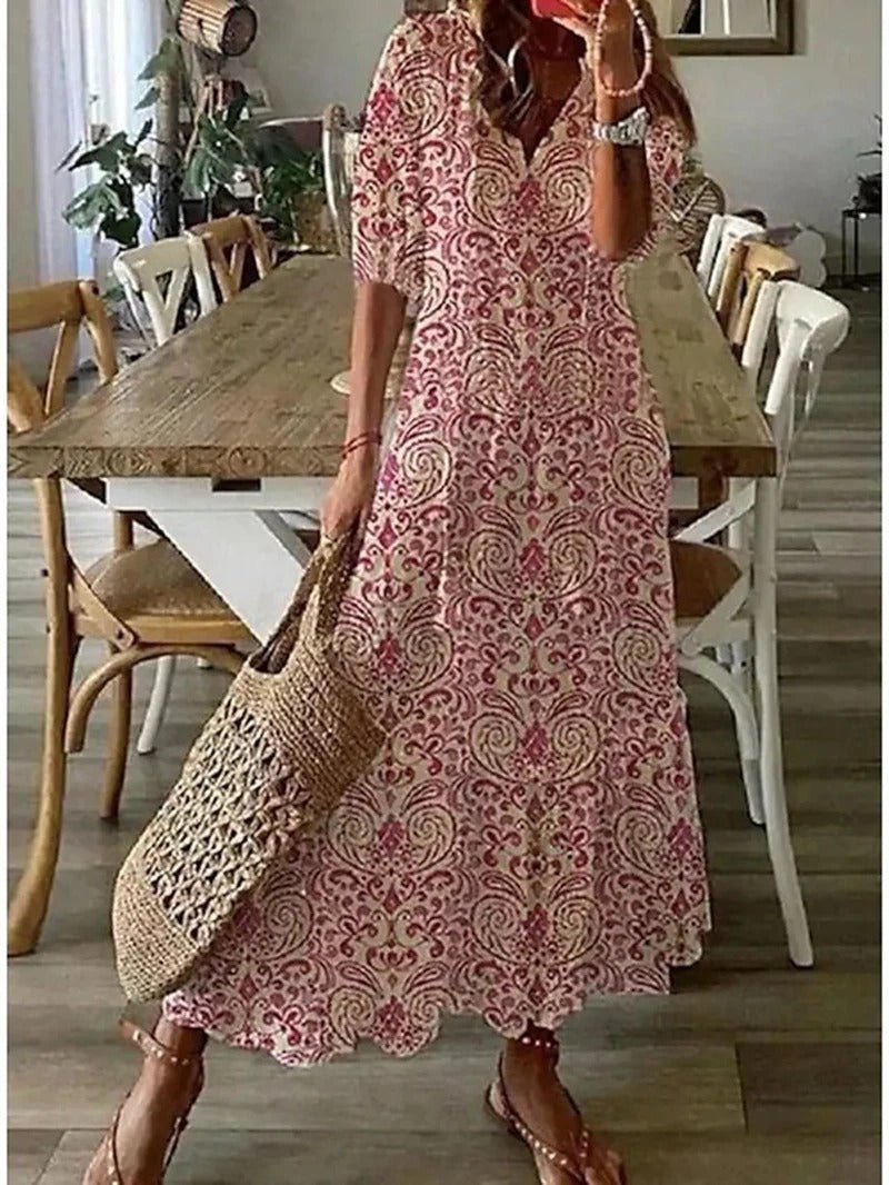 Lilly™ - Bohemisk Maxi Klänning - Stil i Stockholm