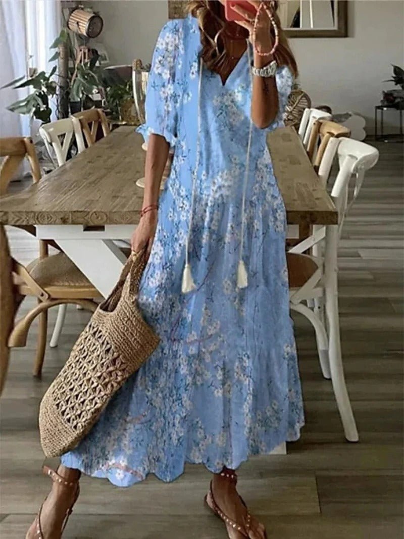 Lilly™ - Bohemisk Maxi Klänning - Stil i Stockholm