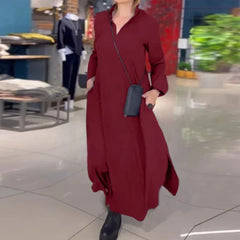 Marie™ - Lockeres Maxikleid mit Seitenschlitzen