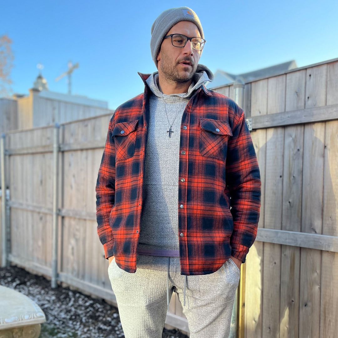 Jack™ - Randig Flanelljacka