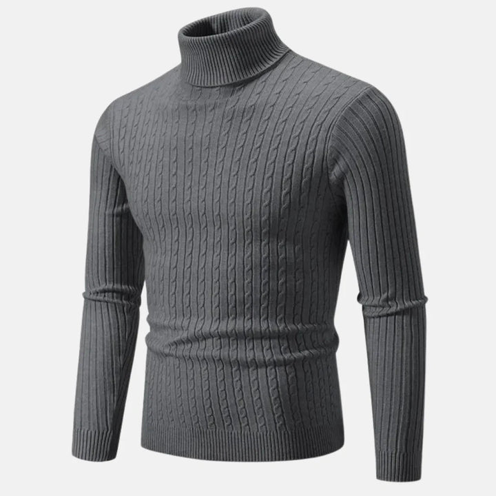 Varm Stickad Turtleneck Tröja För Män - Stil i Stockholm