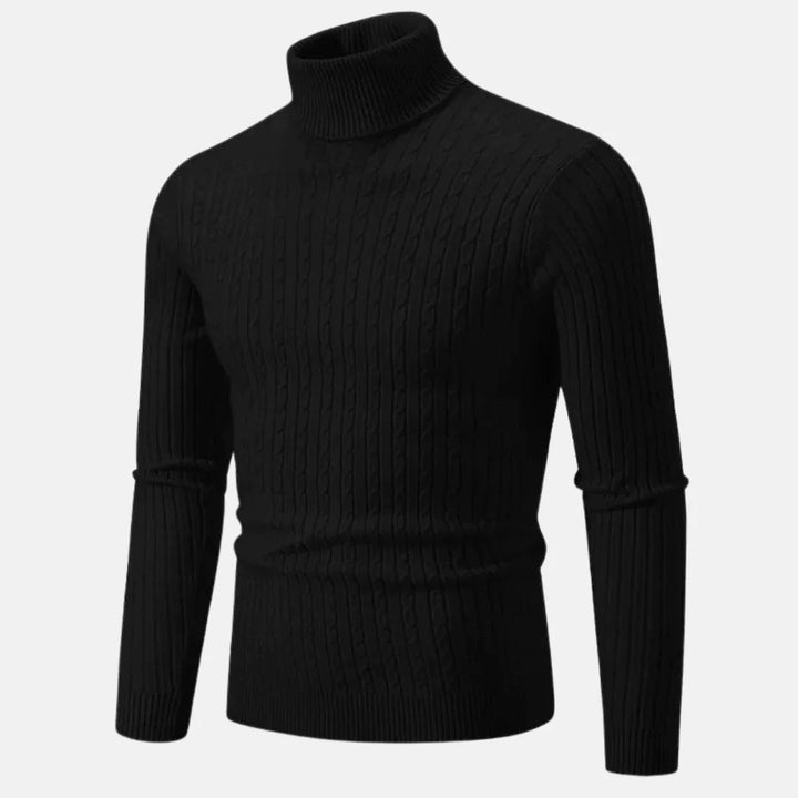 Varm Stickad Turtleneck Tröja För Män - Stil i Stockholm