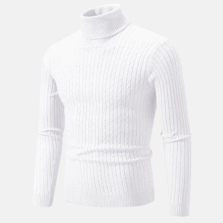 Varm Stickad Turtleneck Tröja För Män - Stil i Stockholm