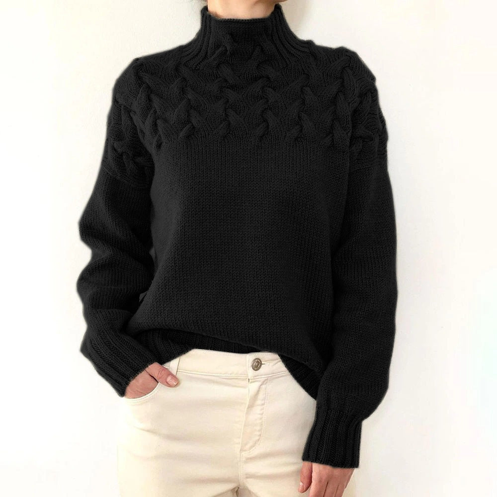 Sara™ - Stickad Turtleneck-Tröja